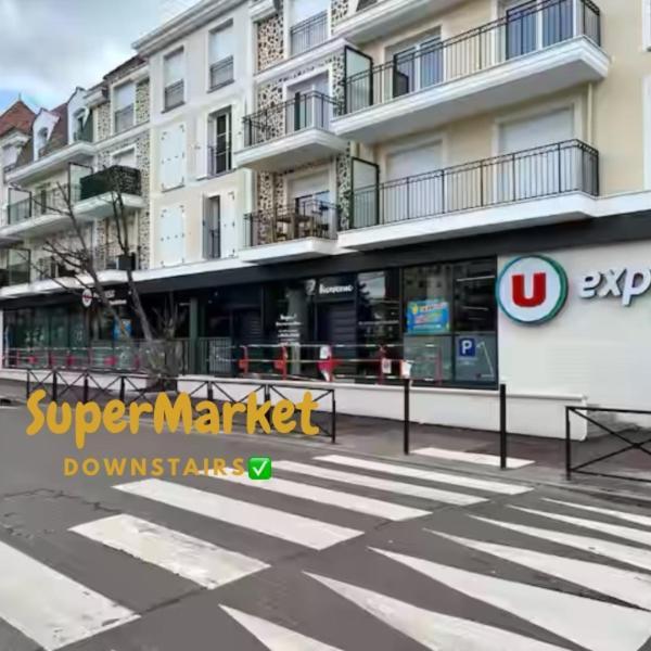 Studio Spacieux 4 Personnes Avec Terrasse Privee & Bureau - Gare A 4Min, Paris En 30Min Villiers-sur-Marne Ngoại thất bức ảnh